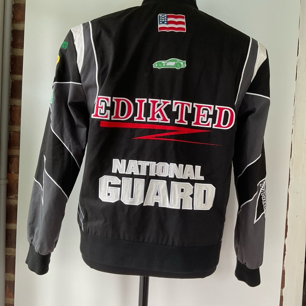 Edikted Rally Patch Racing Car Jacket Size Small - Picture 2 of 7